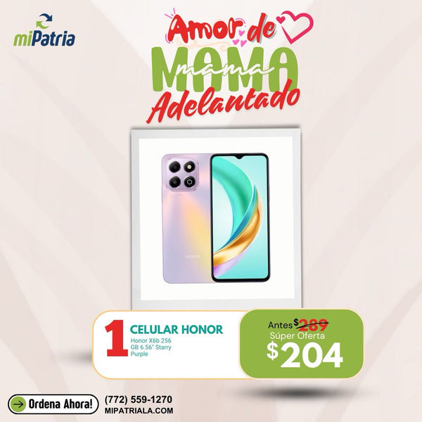 Celular Honor X6B 256G Starry Purple