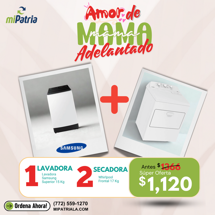 COMBO lavadora y secadora