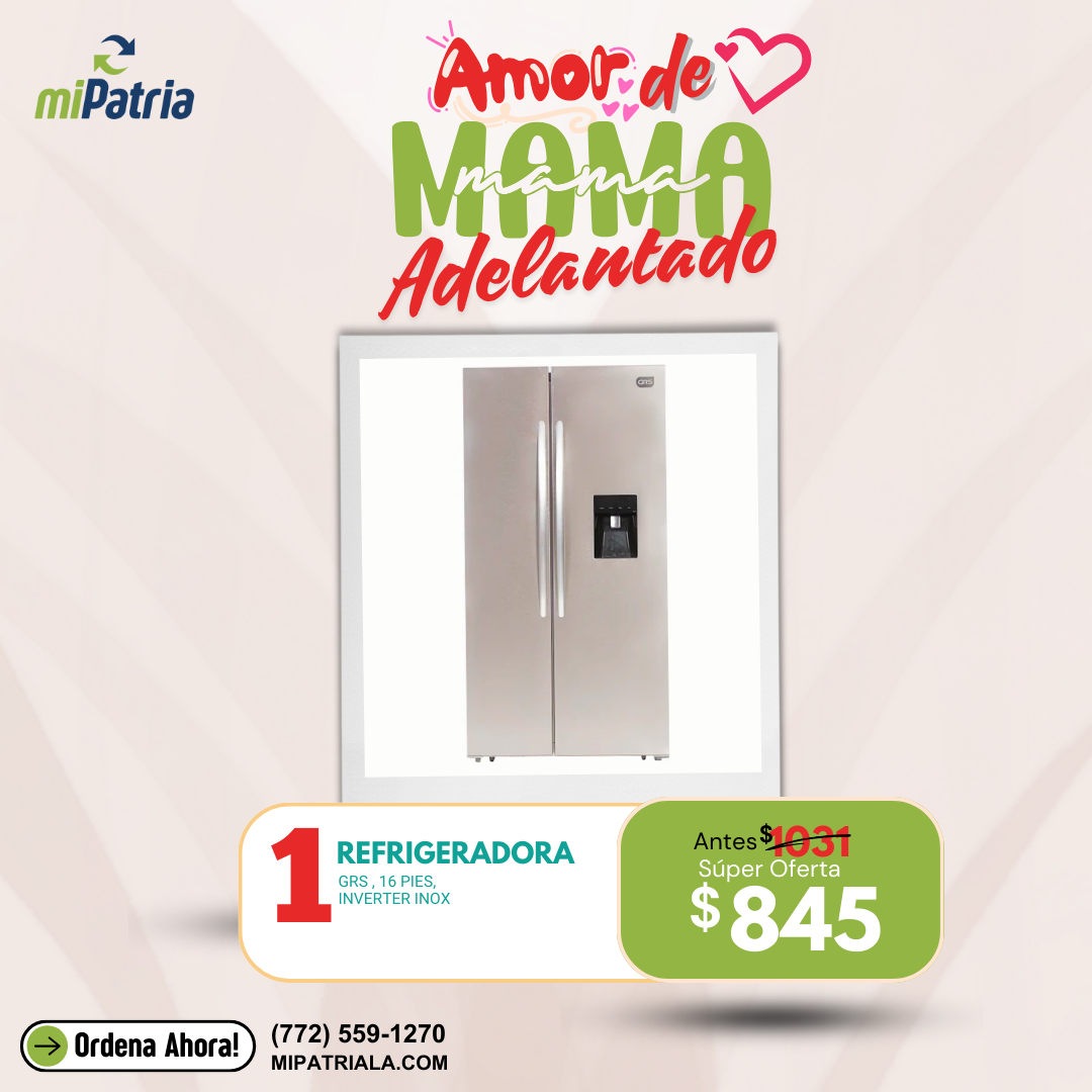 Refrigeradora GRS  16ft inverter