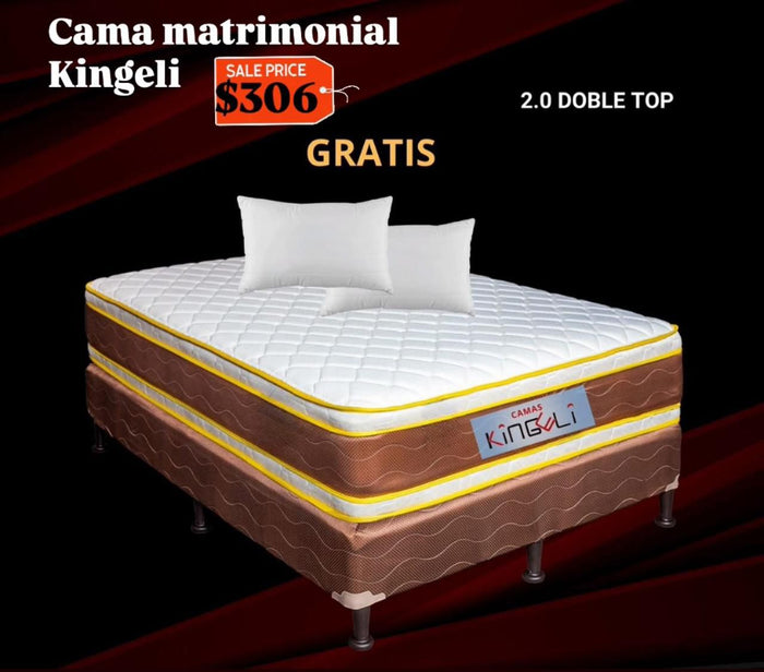 Colchón Matrimonial Kingeli 2.0 Doble Top