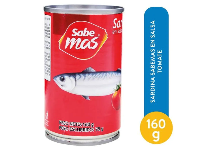 SABE MAS  SARDINA SALSA TOMATE 155