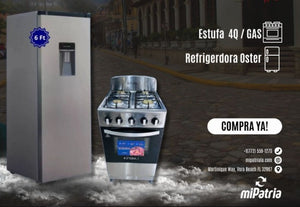 Combo de Estufa y Refrigeradora