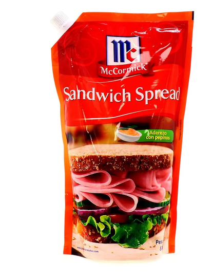 Sandwich Spread Mccormick Con Pepino 800 Gr