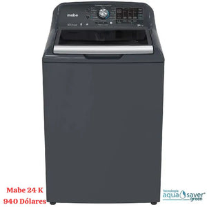 Lavadora superior Mabe Black