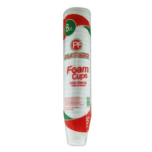 Vasos Desechables Plastifar De Foam 8 Onzas 25 Un