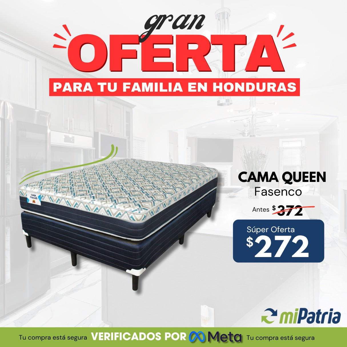 Cama Queen Facenco