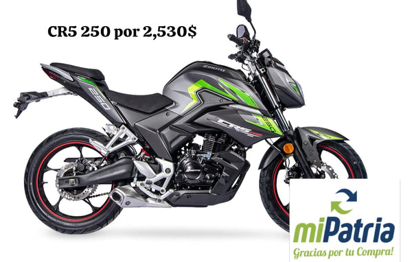 Zmoto CR5 250 CC (Verde y Gris)