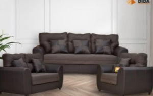Muebles Luxemburgo  Cafe  Cuero y Tela