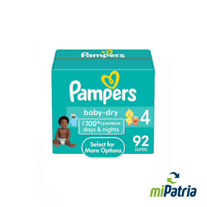 PAMPERS BABY DRY 4 92 DIAPERS