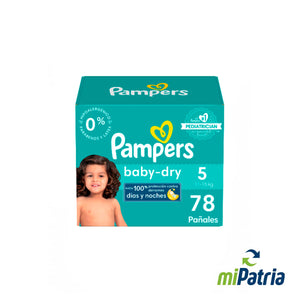 PAMPERS BABY DRY NÂº 5 78 UNDS