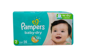 PAMPERS BABY-DRY 2 56 UNIDADES