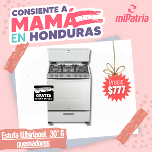 Estufa Whirlpool 30¨6 quemadores