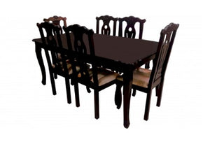 JGO DE COMEDOR RECT. "MISSURY" 6-SILLAS