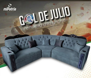 Juego de sala Nova de cuero