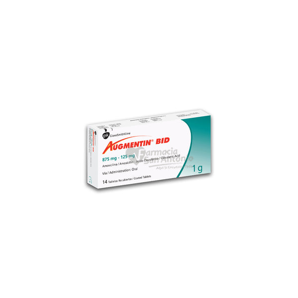 AUGMENTIN BID 1G X 14 TABS USA
