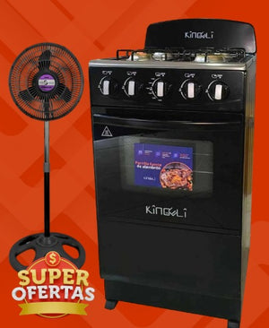Combo Estufa Kingeli con ventilador
