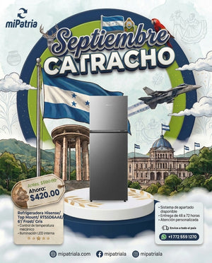 Refrigeradora Hisense/ Top Mount/ RT55D6AAE/ 6'/ Frost/ Gris
