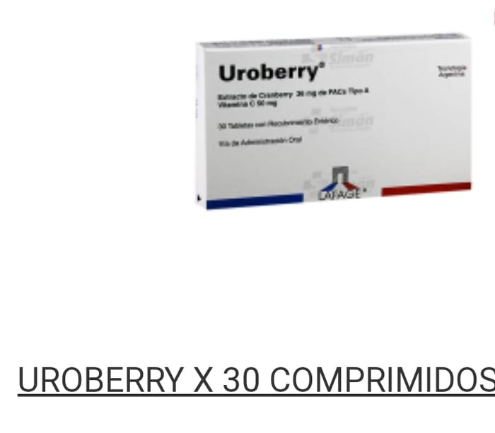 Uroberry x 30 comprimido