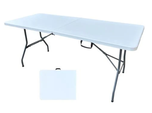 Mesa 6 Zk-180 plegable blanca
