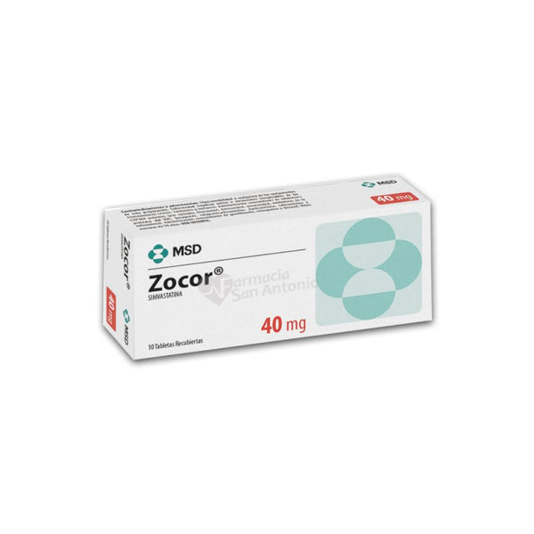ZOCOR 40MG X 10 TAB  USA