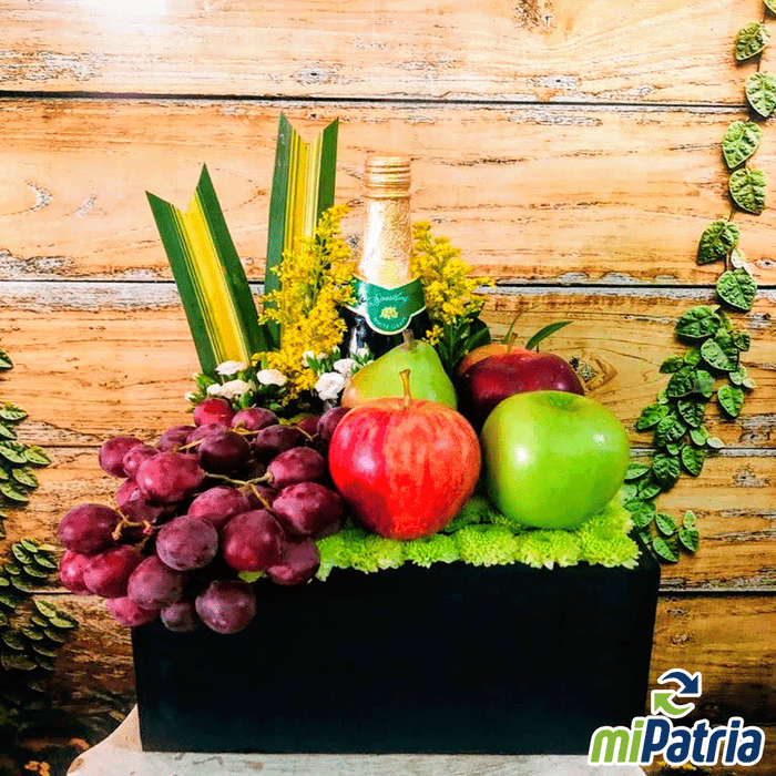 Arreglo Frutal Caja Madera