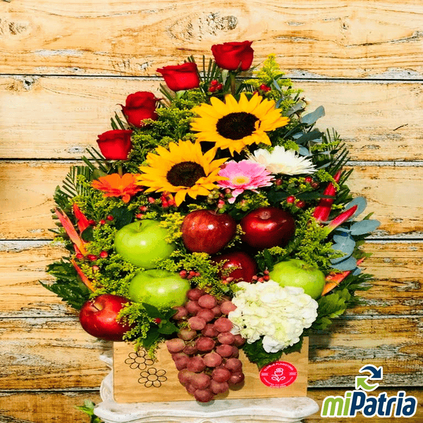 Arreglo Frutal Madera