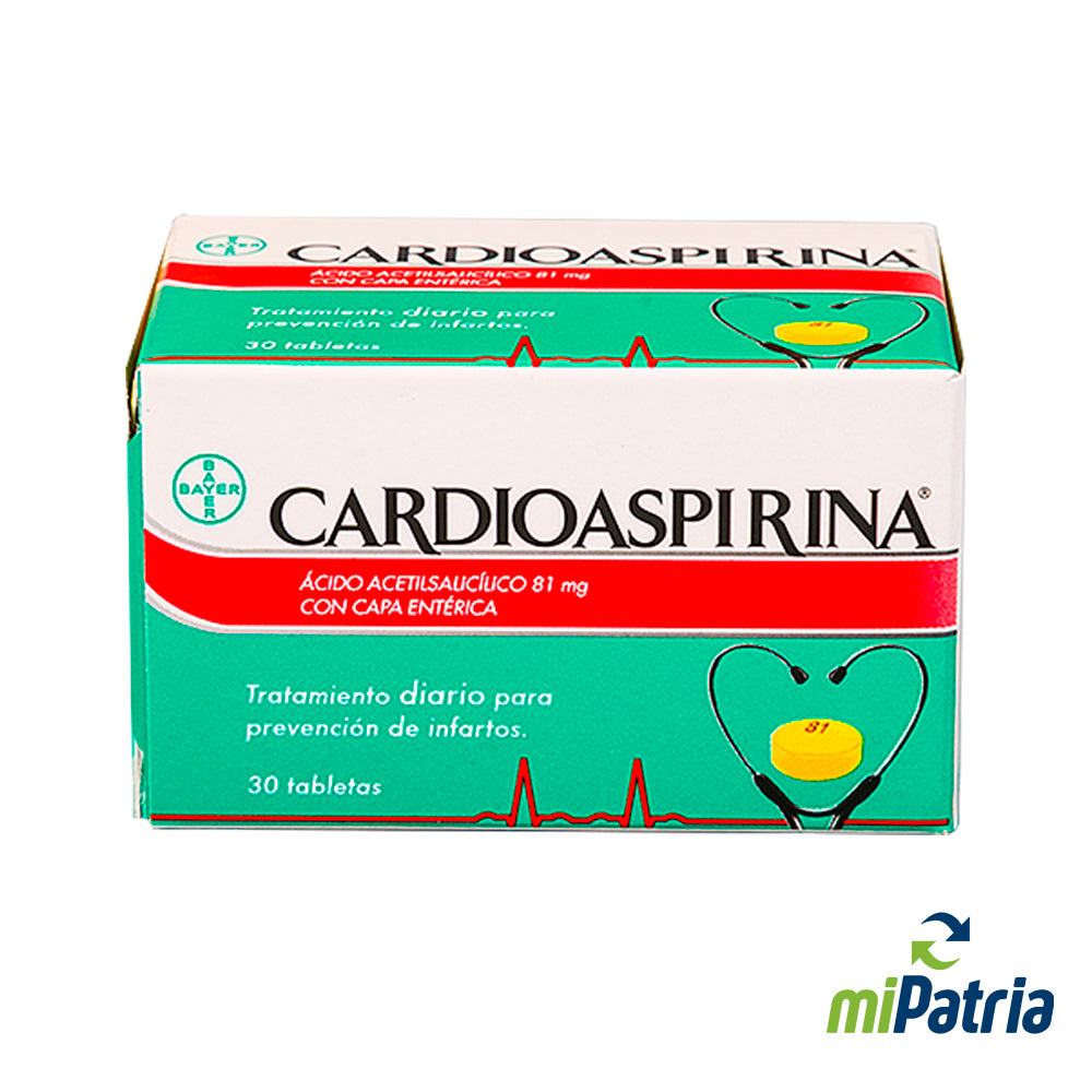 CARDIO ASPIRINA 81 MG X 30 TAB USA