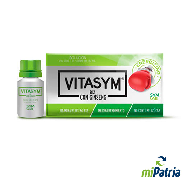 VITASYM CON GINSENG X 15 AMP