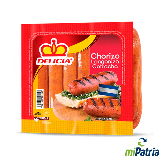 DELICIA LONGANIZA CATRACHA 15oz