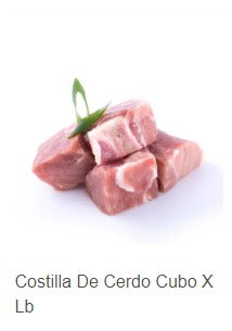 Costilla de Cerdo en Cubos Porcionada X Lb