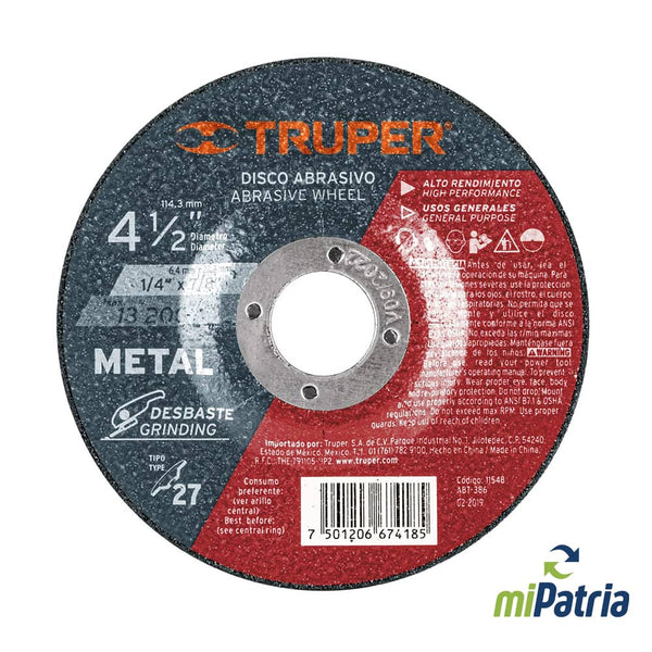 Disco Trupper Desvaste/Metal 4-1/2