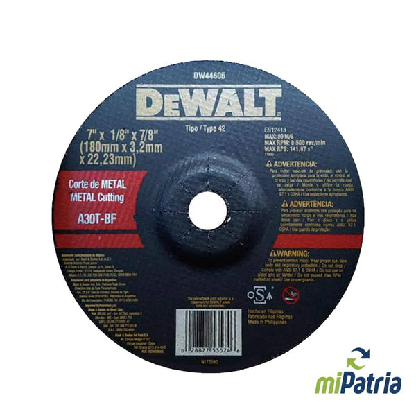 Disco Dewalt Corte/Metal #7