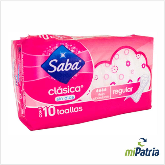 SABA CLASICA SIN ALAS REGU 10U